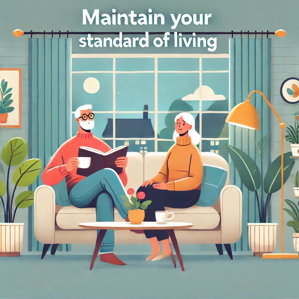 Maintain your standard of living in retirement